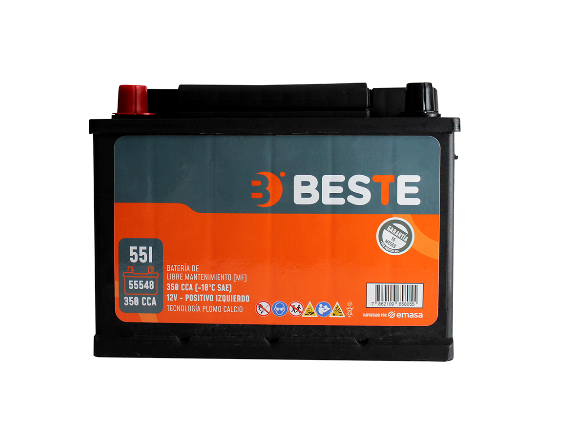 Batería Beste 55AH 350CCA LH