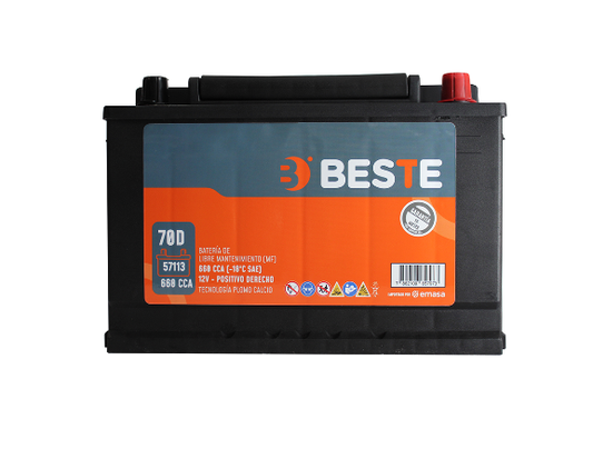 Batería Beste 70AH 660CCA RH MF 57113