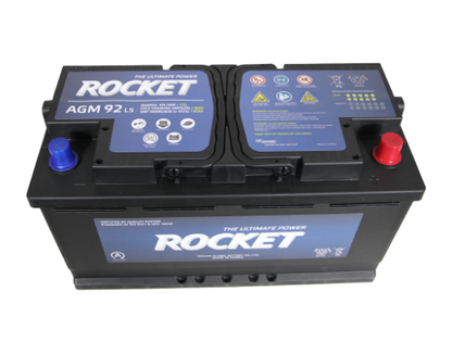 Batería Rocket AGM Start-Stop 92AH 850CCA RH