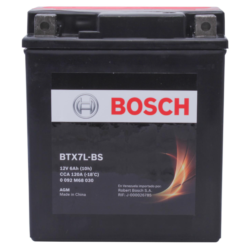 Batería Bosch Moto M6 6AH 120CCA RH