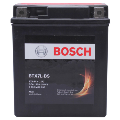 Batería Bosch Moto M6 6AH 120CCA RH