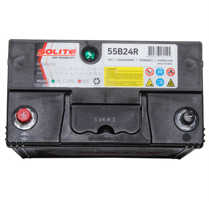 Batería Solite 45AH 440CCA LH DEL